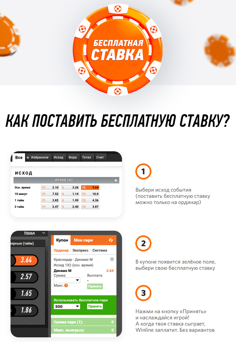 Фрибеты без депозита - бесплатная ставка
